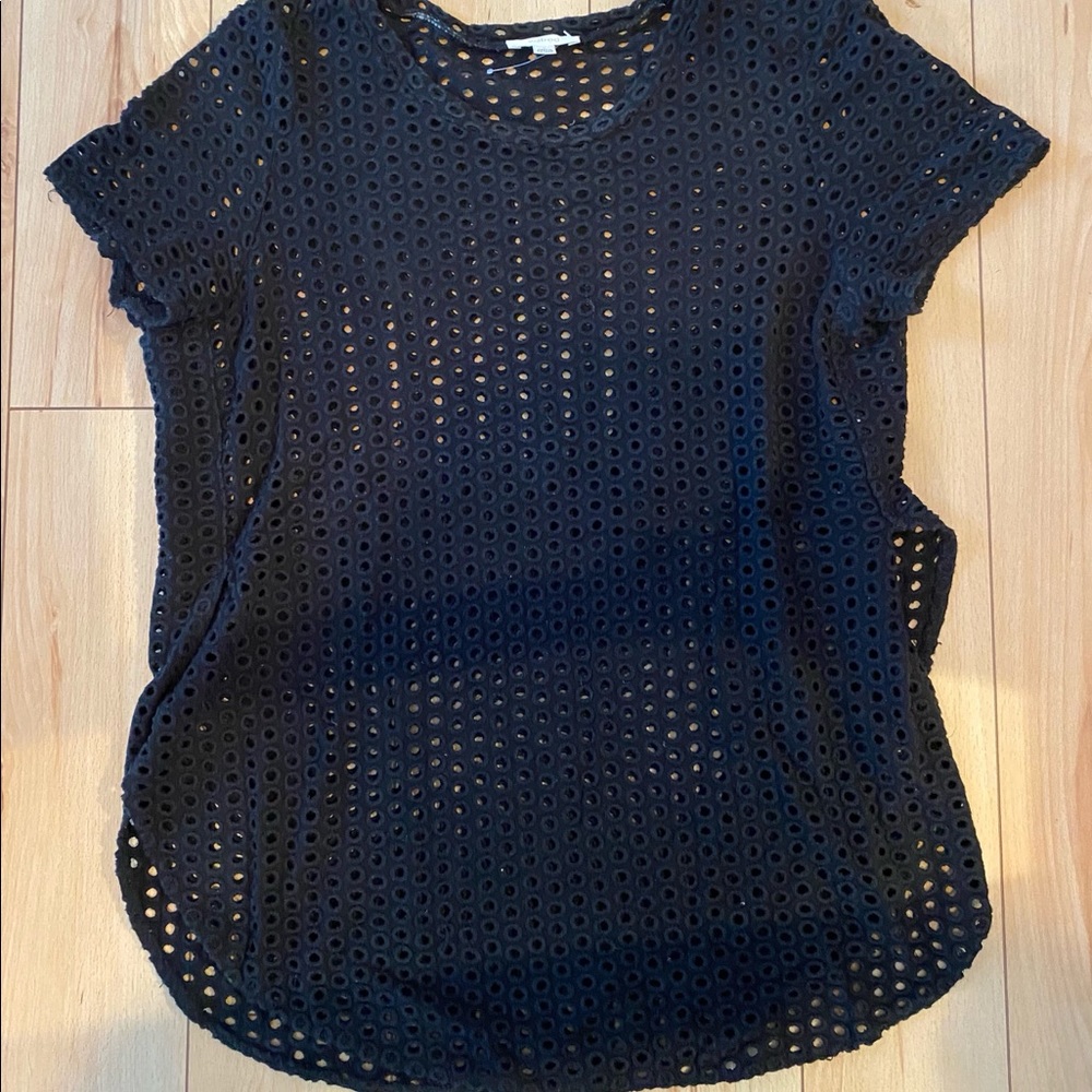 Wilfred mesh top - black